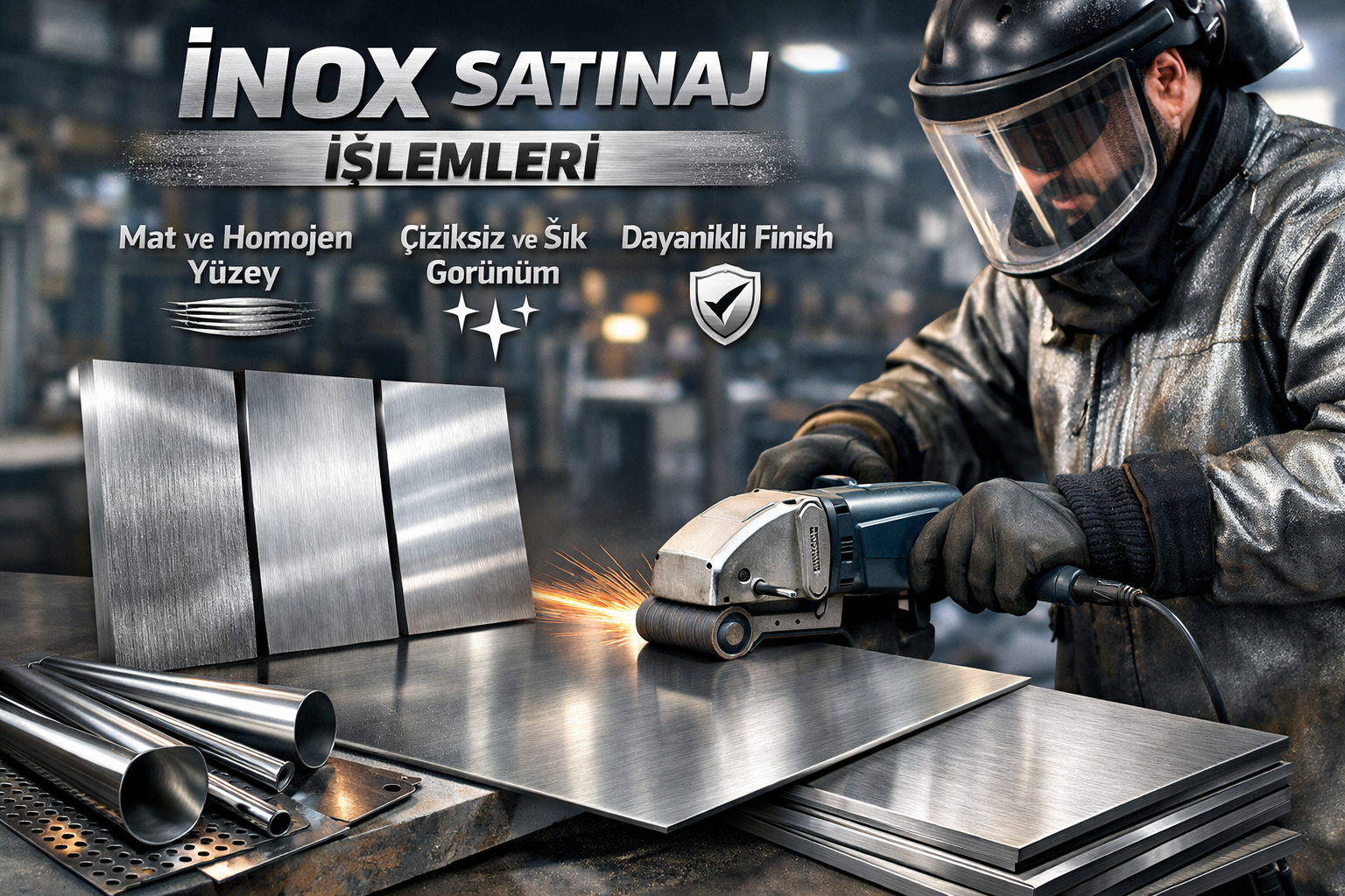 İnox Satinaj İşlemleri
